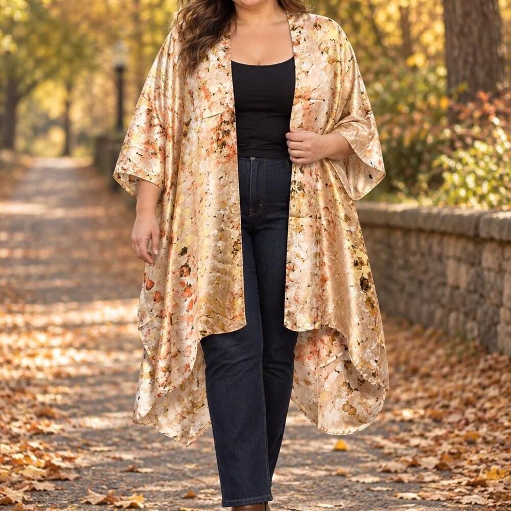 Unbranded Women's Tan and Gold Coat